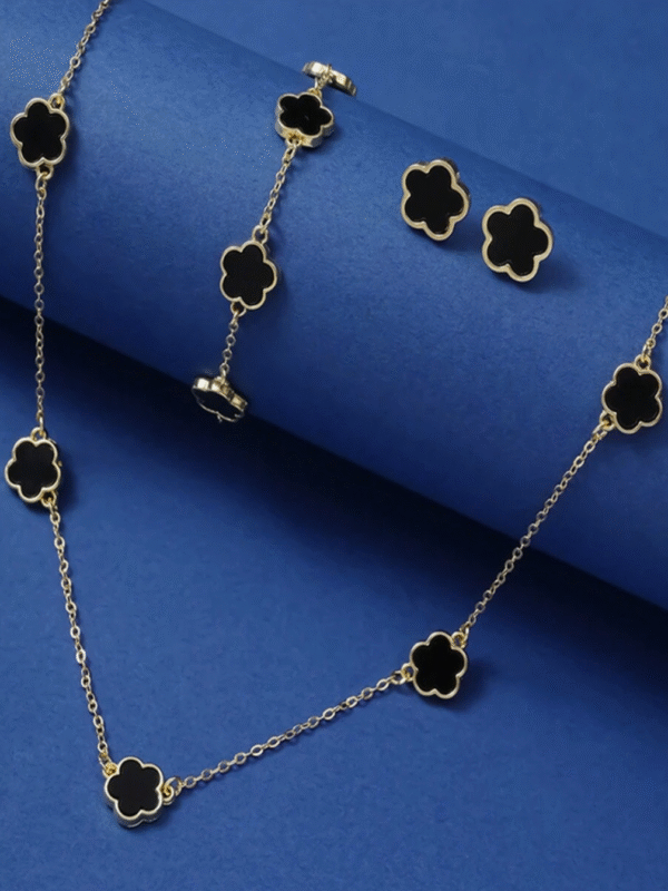 Parure Fleurs Ornées 3 pcs – Image 4