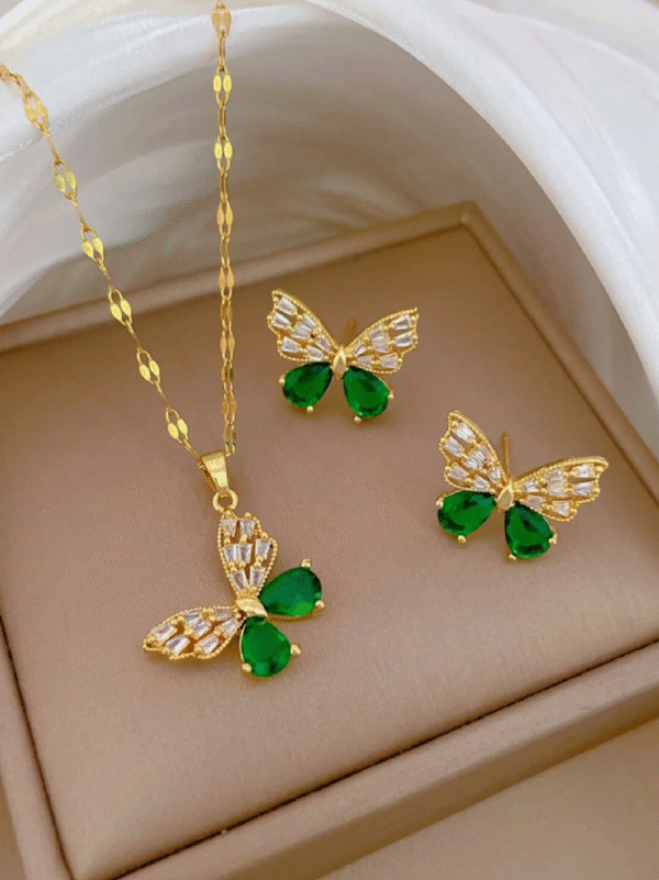 Set papillon vert