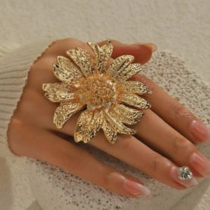 Grande bague fleur