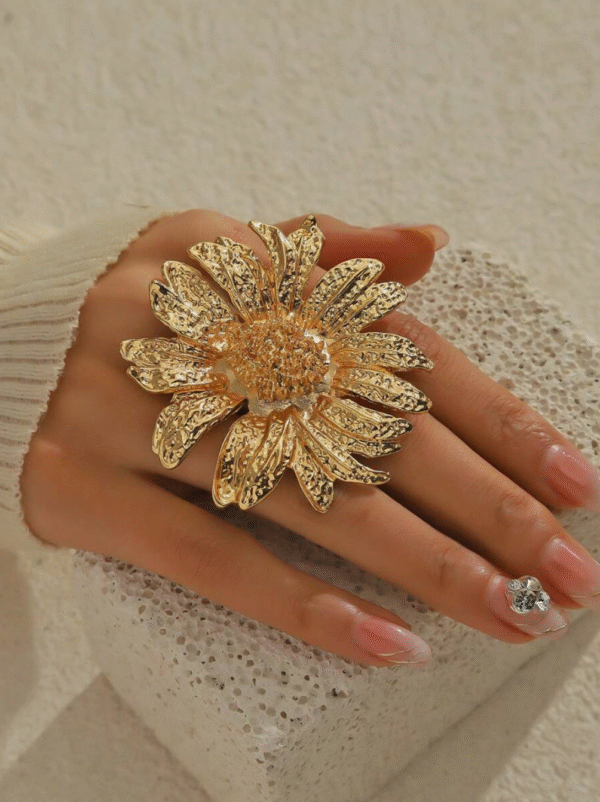 Grande bague fleur
