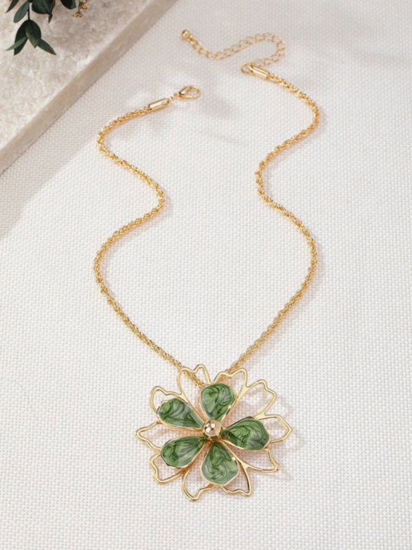 Parure Fleurs ornées 4 pcs – Image 7