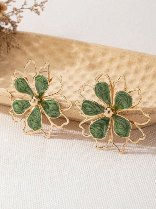 Parure Fleurs ornées 4 pcs – Image 9