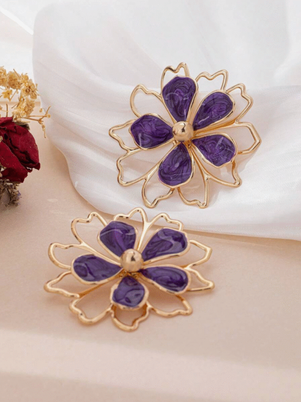 Parure Fleurs ornées 4 pcs – Image 12