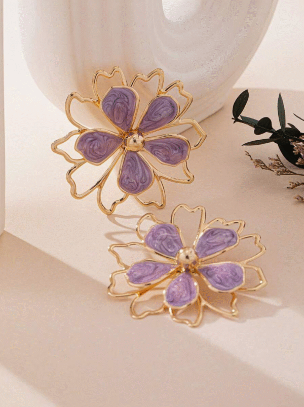 Parure Fleurs ornées 4 pcs – Image 18
