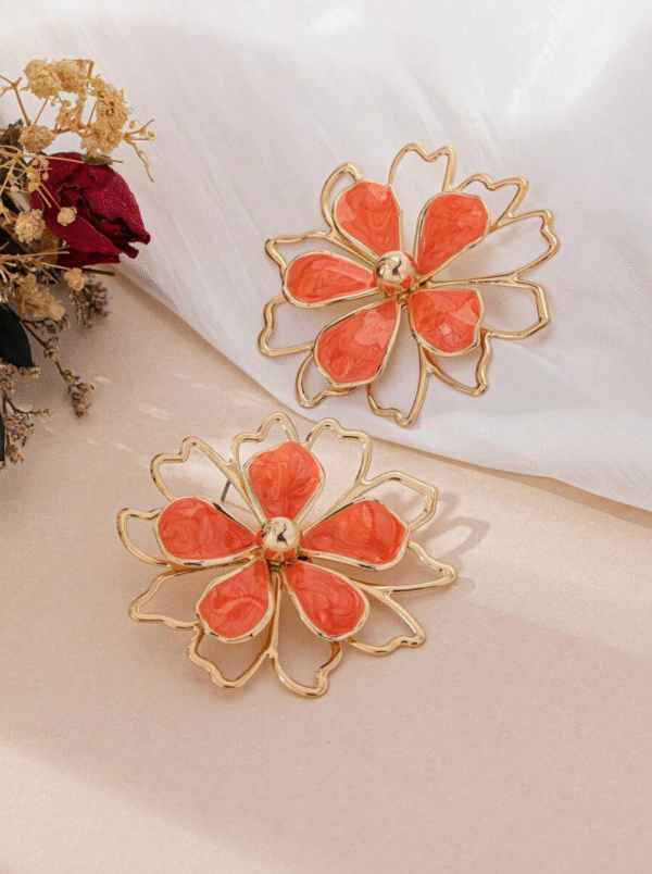 Parure Fleurs ornées 4 pcs – Image 4